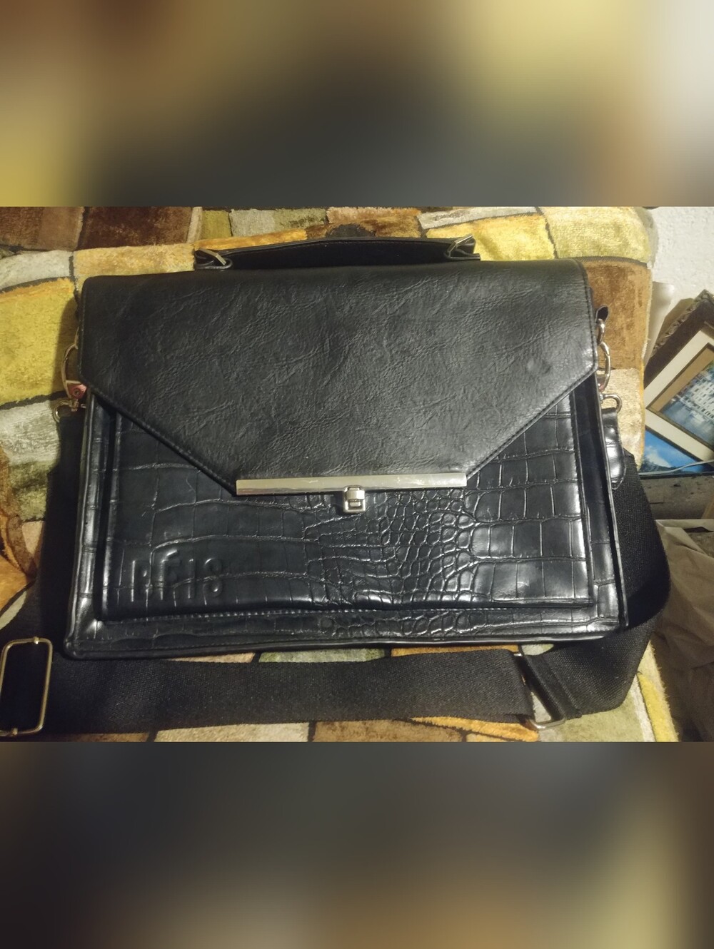 Beis Laptop Leather Bag